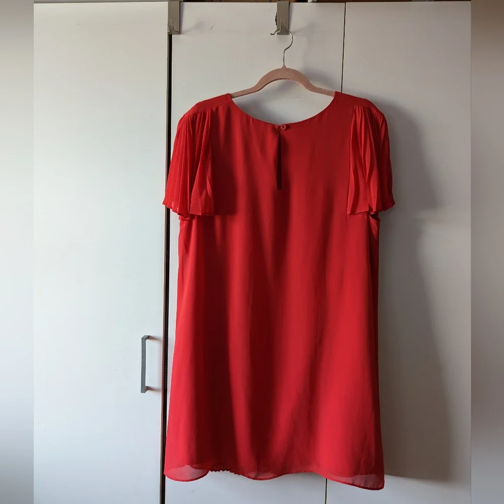 Monsoon Red Dress Size 20 - Picture 6 of 11